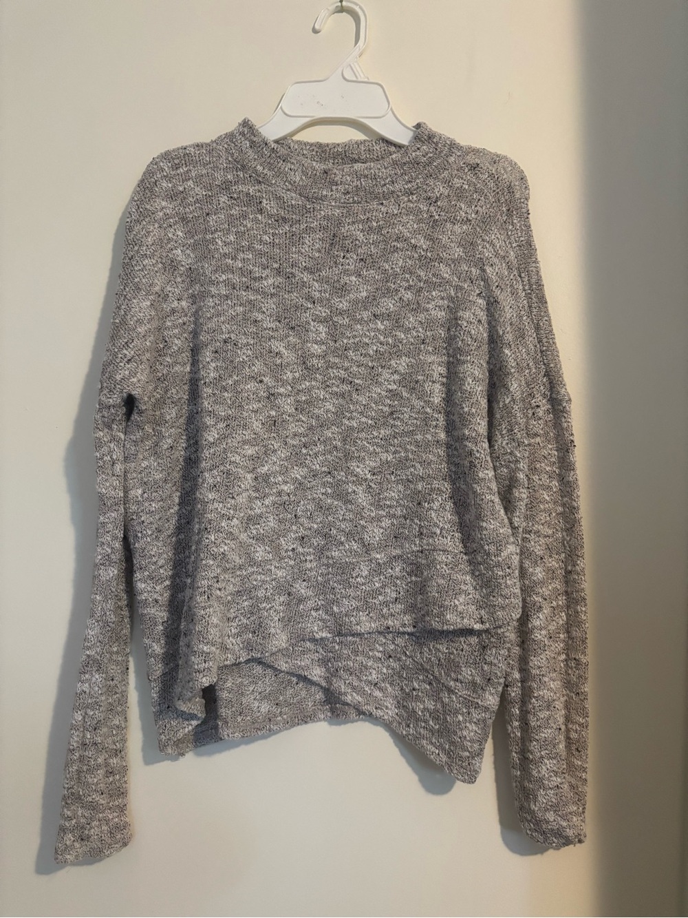 American Eagle Outfitters Heather Gray Mock Neck Sweater